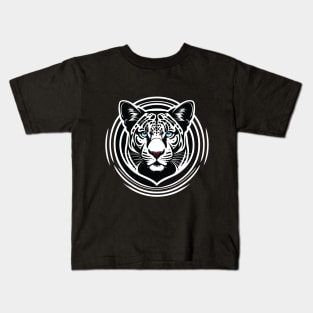 beautiful blue eyes of a cute little tiger Kids T-Shirt